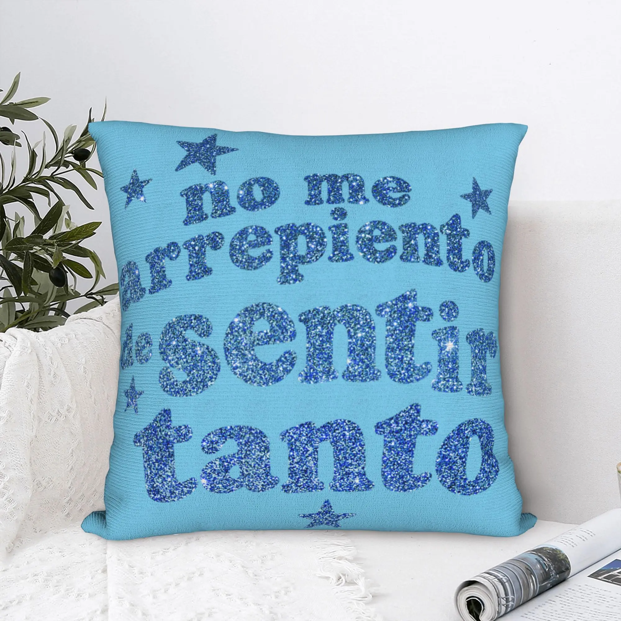 no me arrepiento de sentir tanto Karol G Square Pillow Cases Cushion Covers Decorative Pillowcase for Car 18