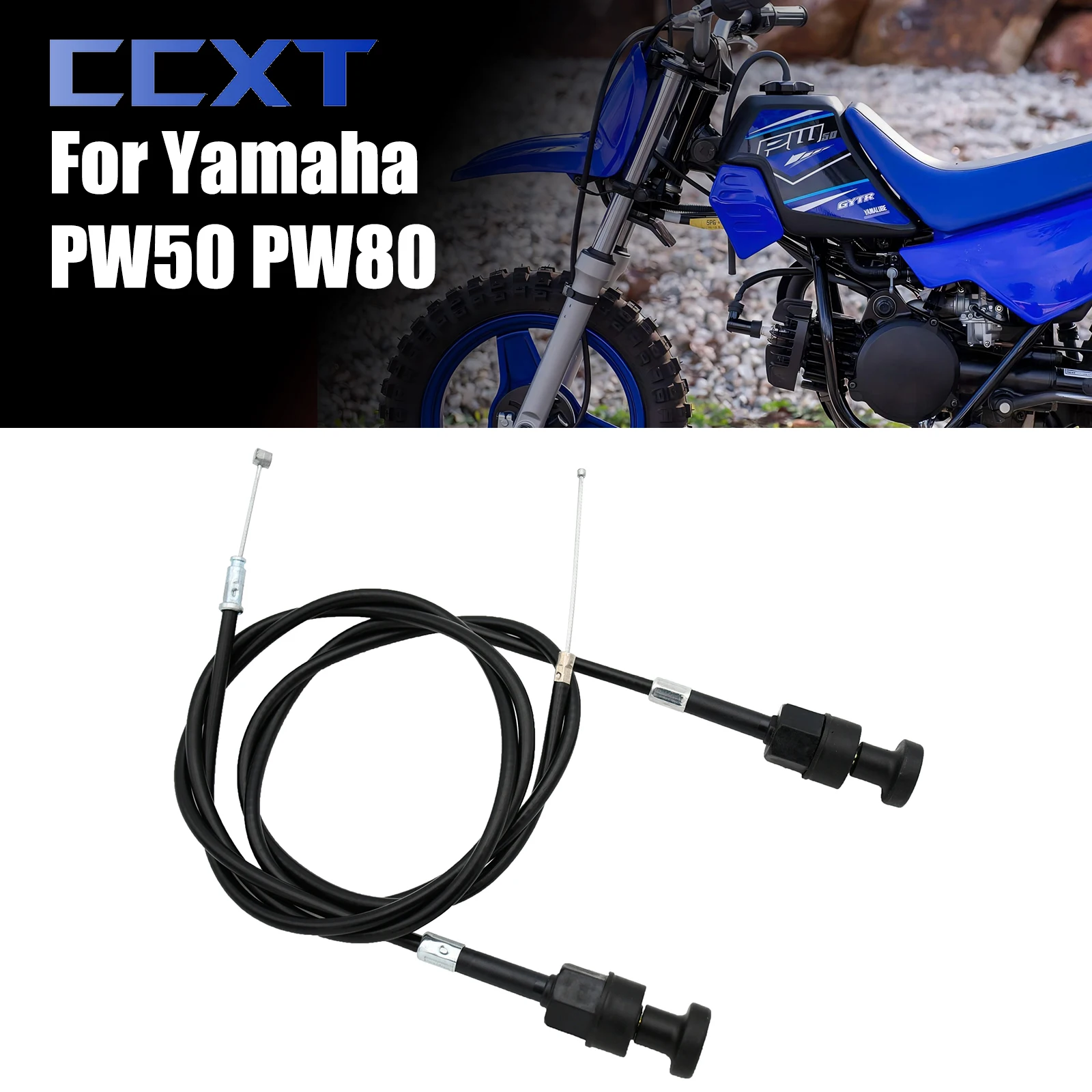 Motorcycle Dirt Bike 940mm 760mm Damper Cable Pull Choke Cable Throttle Assembly Fit For Yamaha PW50 PW80 Motocross Universal