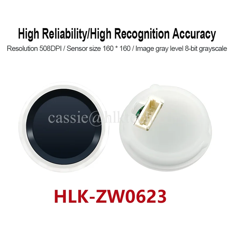 Imagem -04 - Hilink-fingerprint Recognition Module Alta Resolução Capacidade Touch Fingerprint Smart Door Lock Sistema de Senha Hlk-zw0623