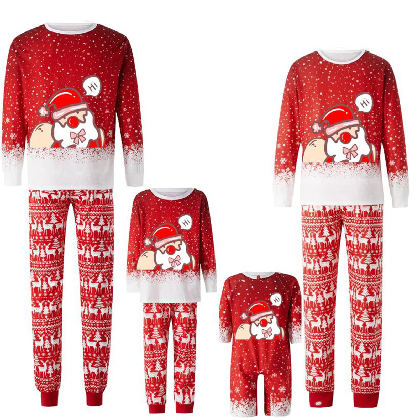 

Christmas Pajamas Set 2024 Full Home Decoration Parent Child Home Furnishings Pajamas Christmas Set Parent Child Set Sleepwear