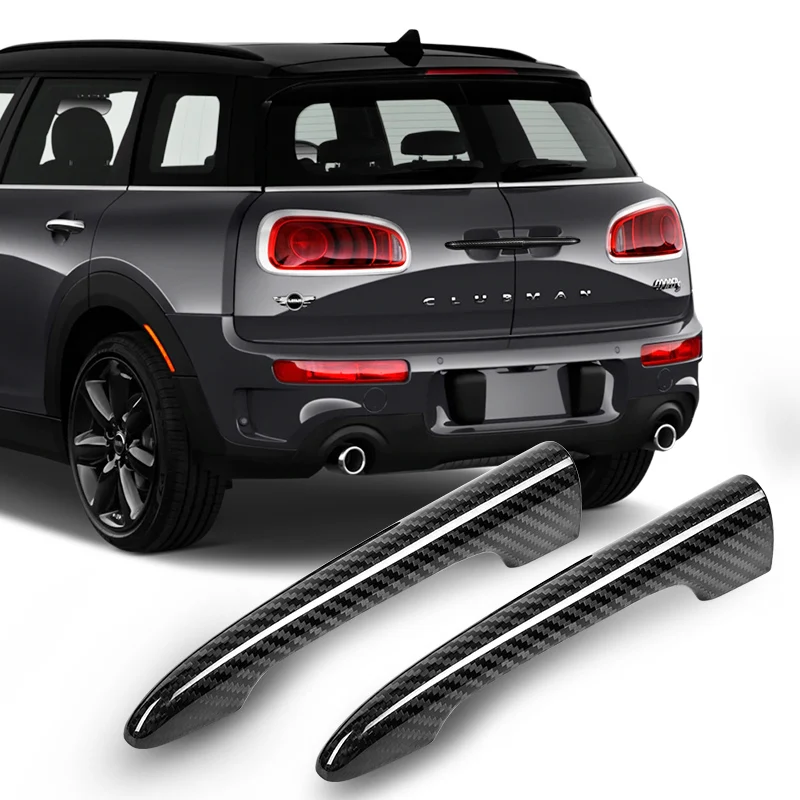 

Car Rear Trunk Exterior Door Handle Decoration Stickers Tailgate Handle Cover Trim Carbon Fiber Accessories For Mini Cooper F54
