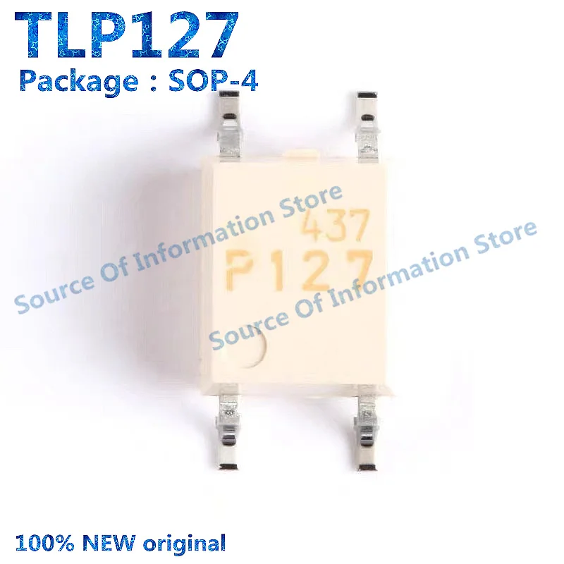 10Pcs, TLP127 (TPL, U, F) SOP-4 Transistor Output Optocoupler Chip, 100% New