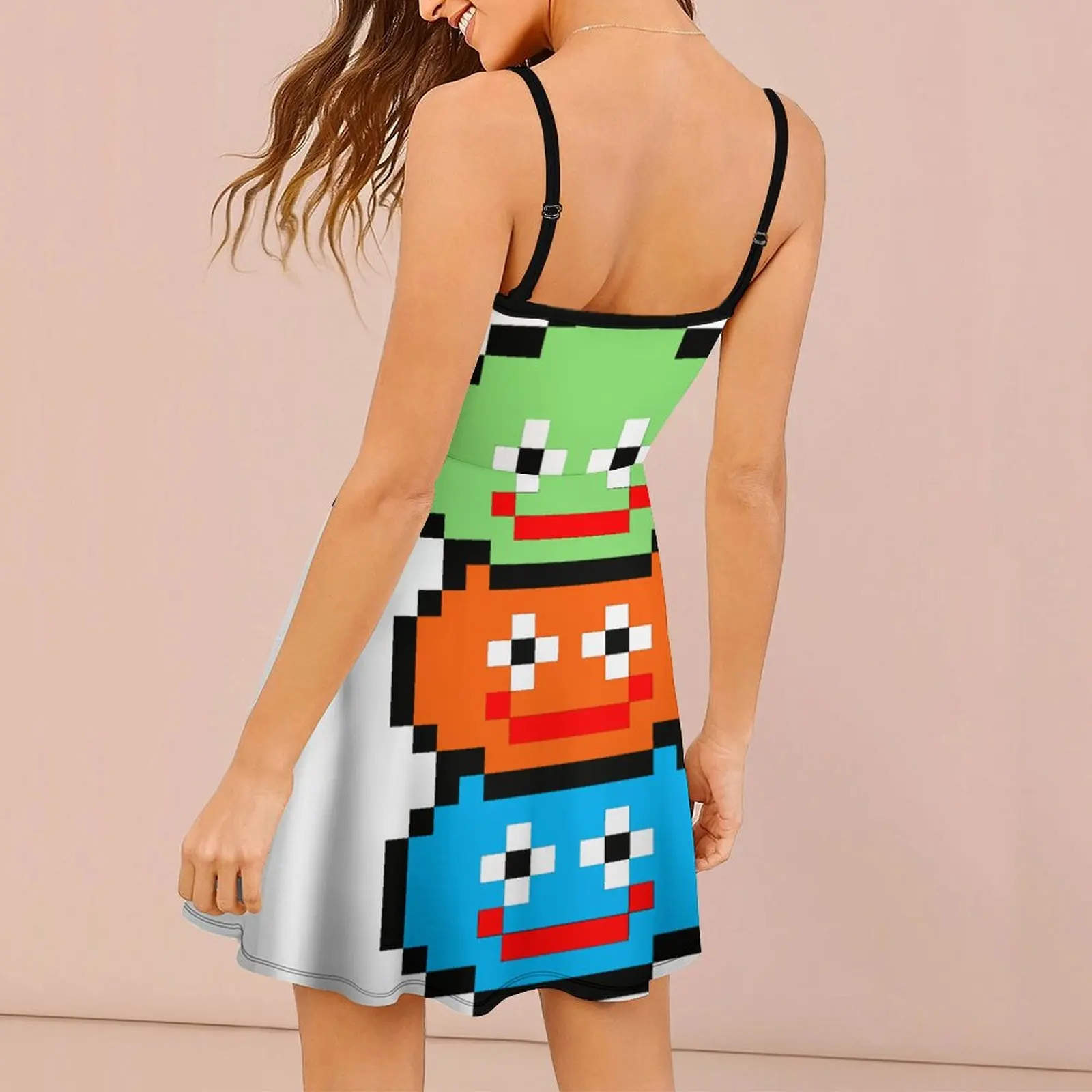 Sexy Slime Stack for Sale Women's Sling Dress Funny Novelty Cocktails  Woman's Gown The Dress Vintage