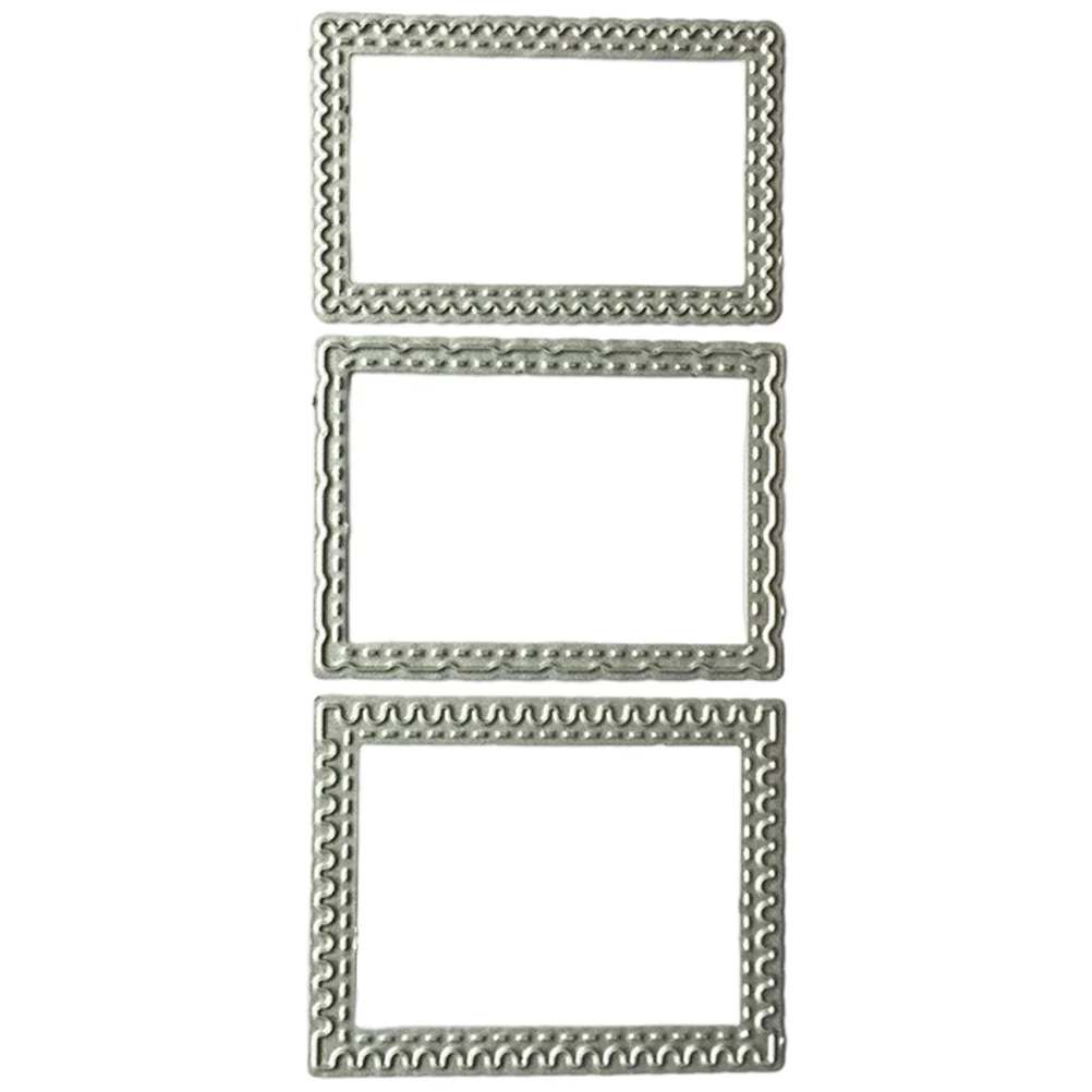 

3 Pcs Die Cuts for Scrapbooking Card Making Mold Silver Carbon Steel Cutting Dies Stencil