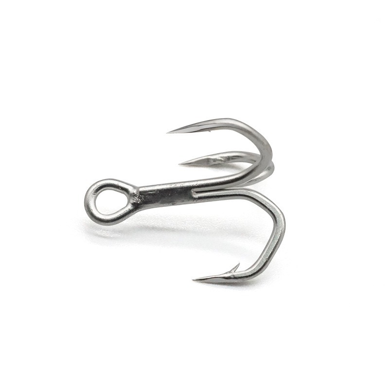  Fishing Treble Hooks-5X-Extra-Strong-Duty Ultra Anti-Rust Bulk Hooks for Saltwater and Freshwater Fishing Luya Hook with Barb 