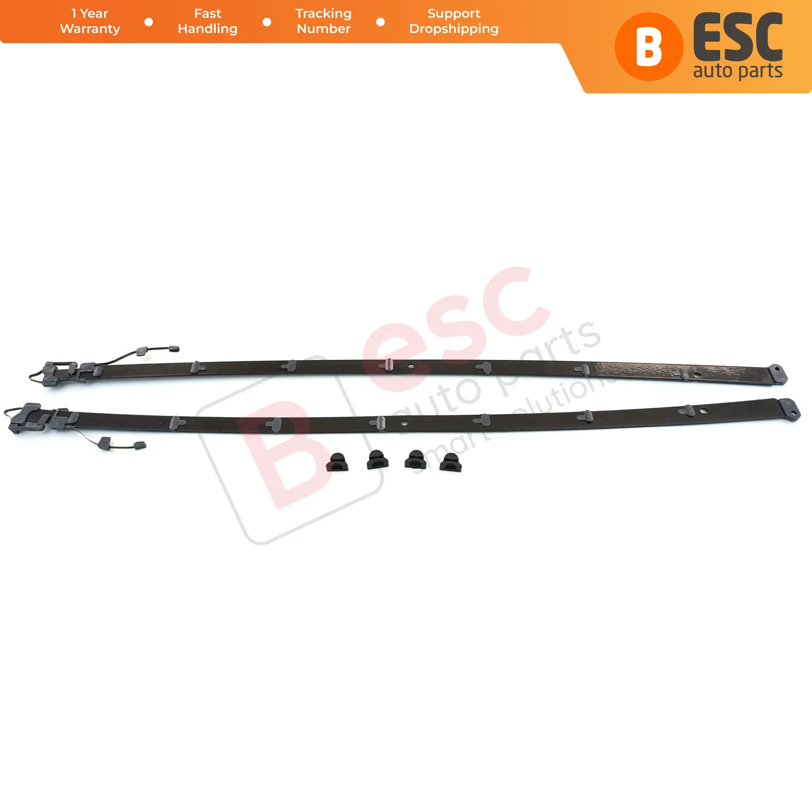 ESR593 Panoramic Sliding Roof Sunroof Rail Frame Glass Slider Guide Repair Set for Mercedes C Class W205 Left Right Lenght 57 cm