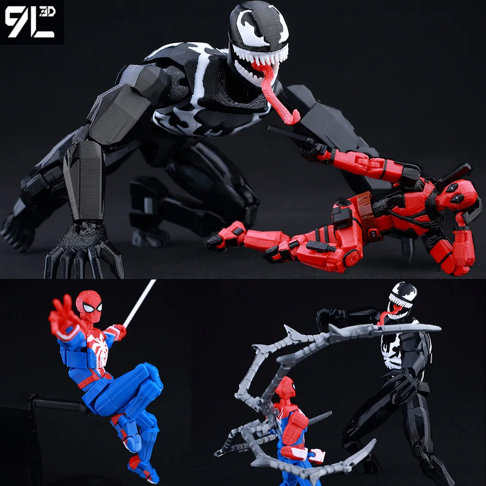 9L3D Marvel Series Spider-Man Action Figure Symbiote Movie Dummy13