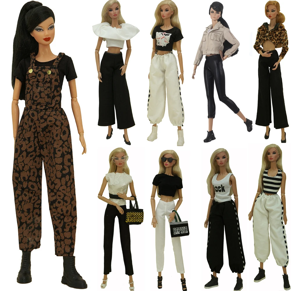 NK Official Mix Office Lady Fashion Clothes for Barbie Doll Outfits 1/6 Dolls Accessories For 1/6 Doll  Shirt Trousers Toys JJ