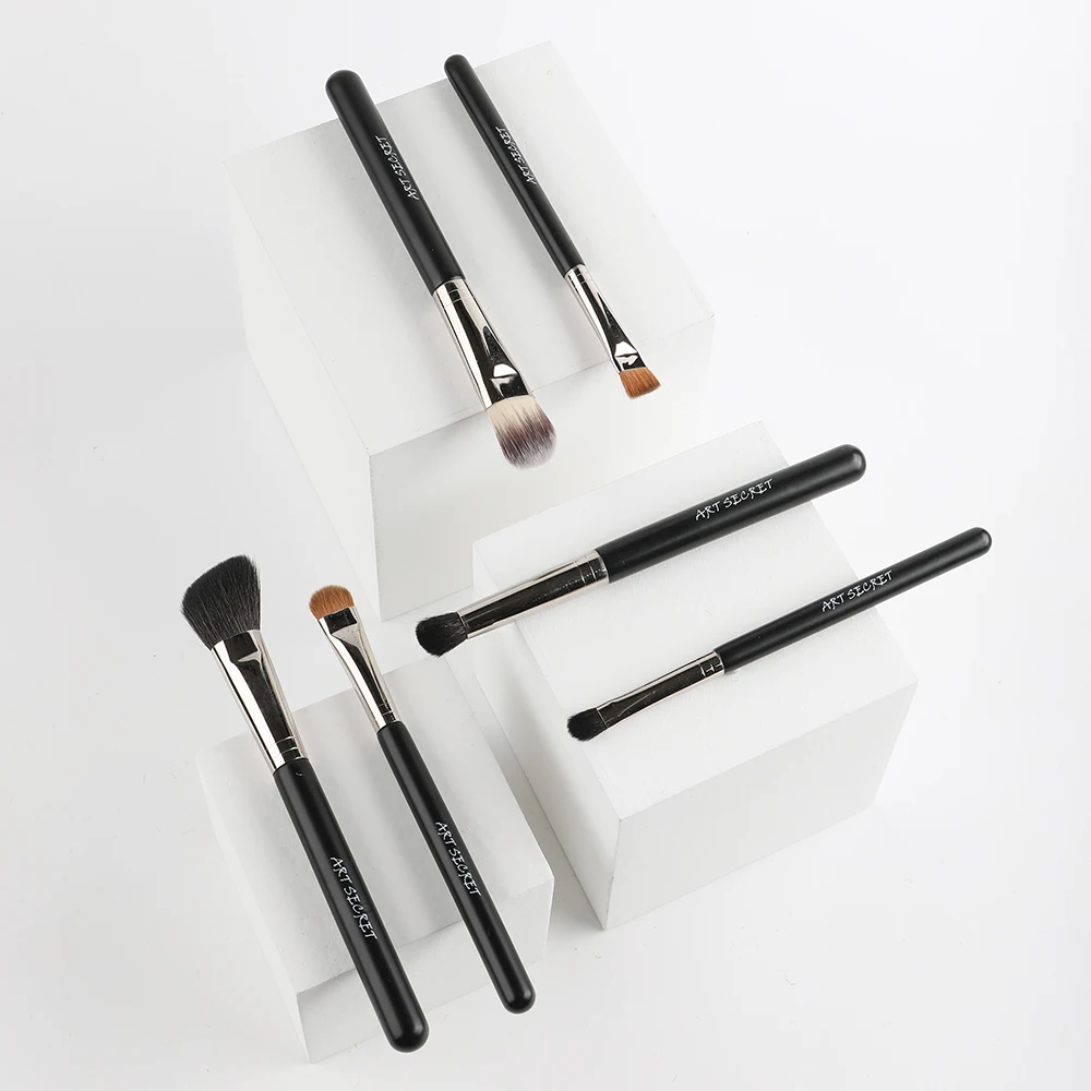 ArtSecret Professional Eye Makeup Brush Squirrel Sable Mix Hair Eyebrow Brush Eyeliner Detail Brush halo dye diagonal brush