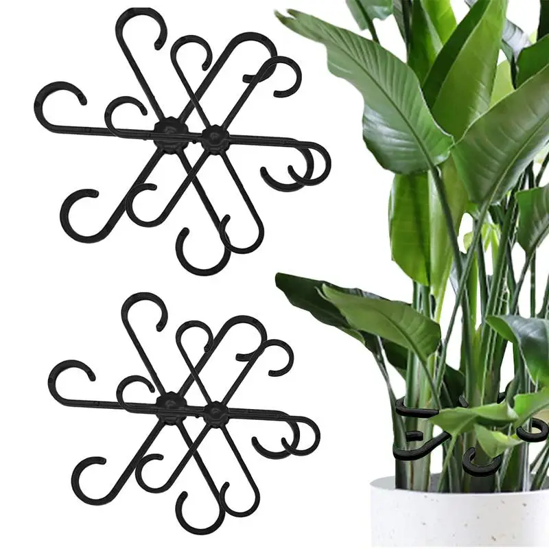 Soporte de tallo Alocasia Monstera para plantas trepadoras, Clips de soporte para plantas trepadoras, 4 piezas, para crecer en posición vertical y