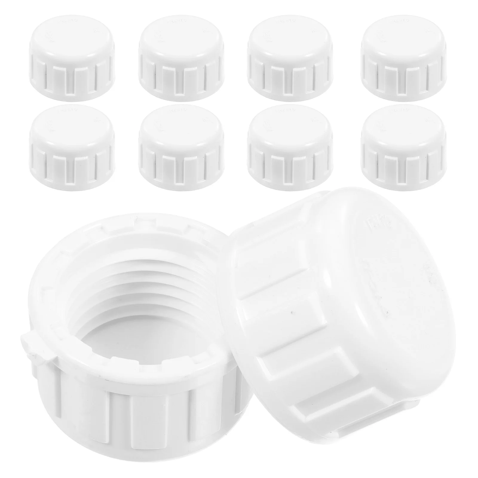 20 pcs PVC Pipe Cap End Stopper Female Threaded Adapter Longlasting Garden Water Fittings Sprinkler Pool Easy