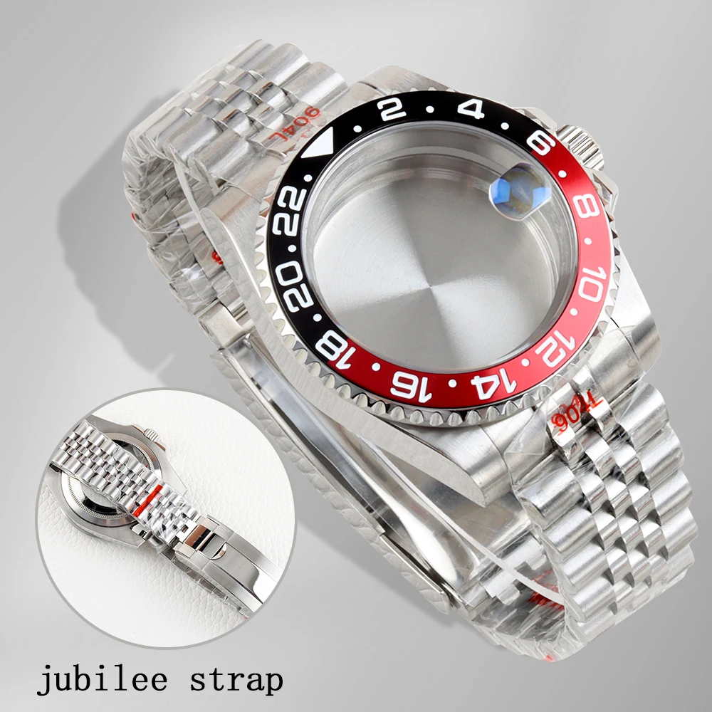 

High Quality NH34 NH35 Case and Jubilee Strap Adjustable Clasp Waterproof Watch Accessories for NH34 NH35 NH36 movement SUB Case