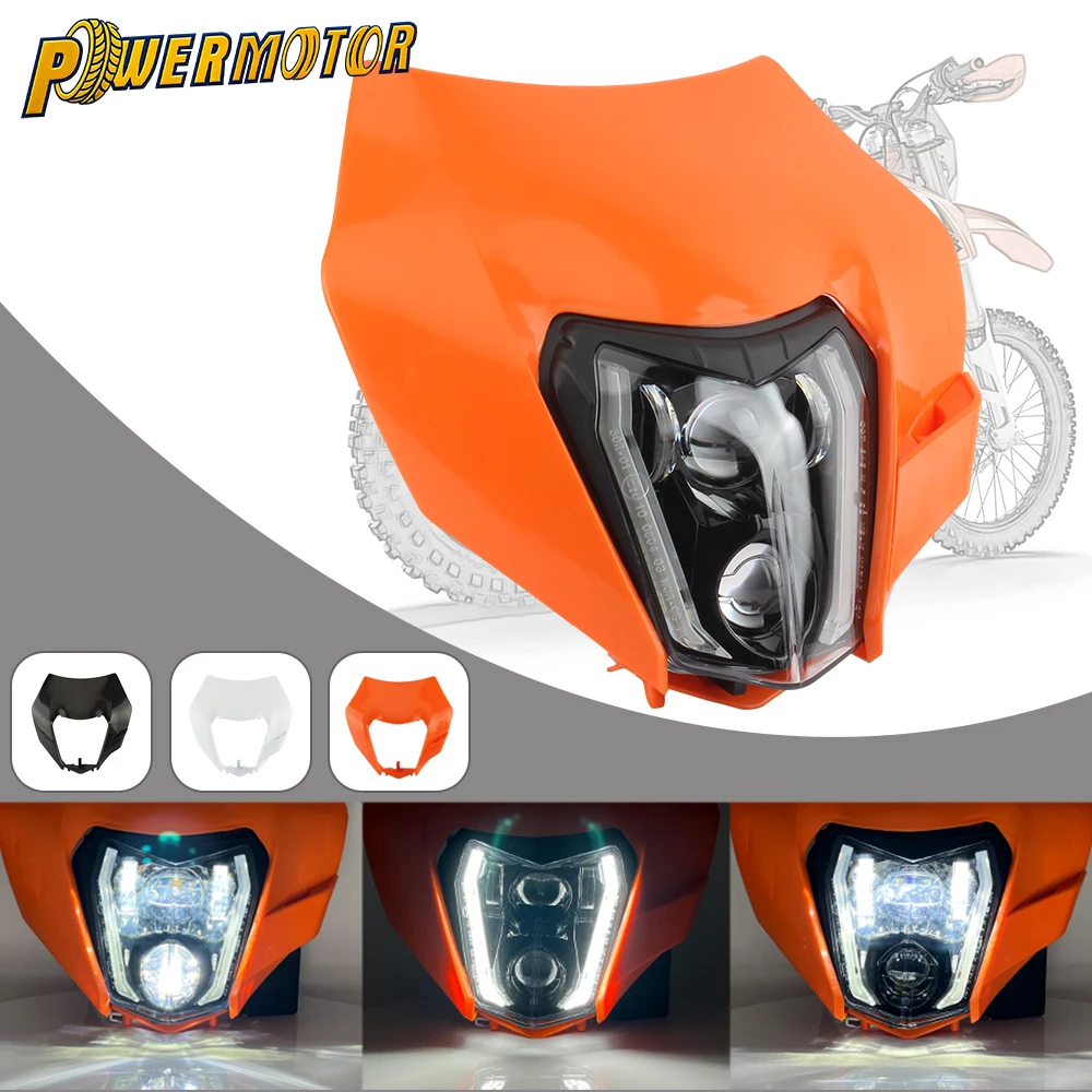 

For Husqvarna FC FE TC TE 125-450 Motorcycle E24 Headlight LED High Low Beam DRL For KTM EXC EXCF XCW 300 350 450 500 690 Enduro