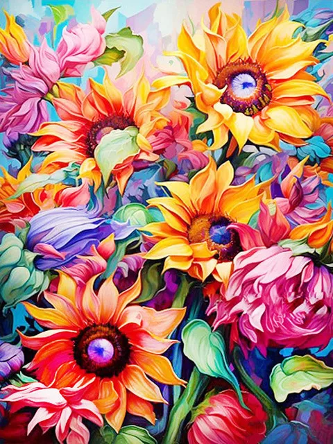 CHENISTORY Colourful flower chaos