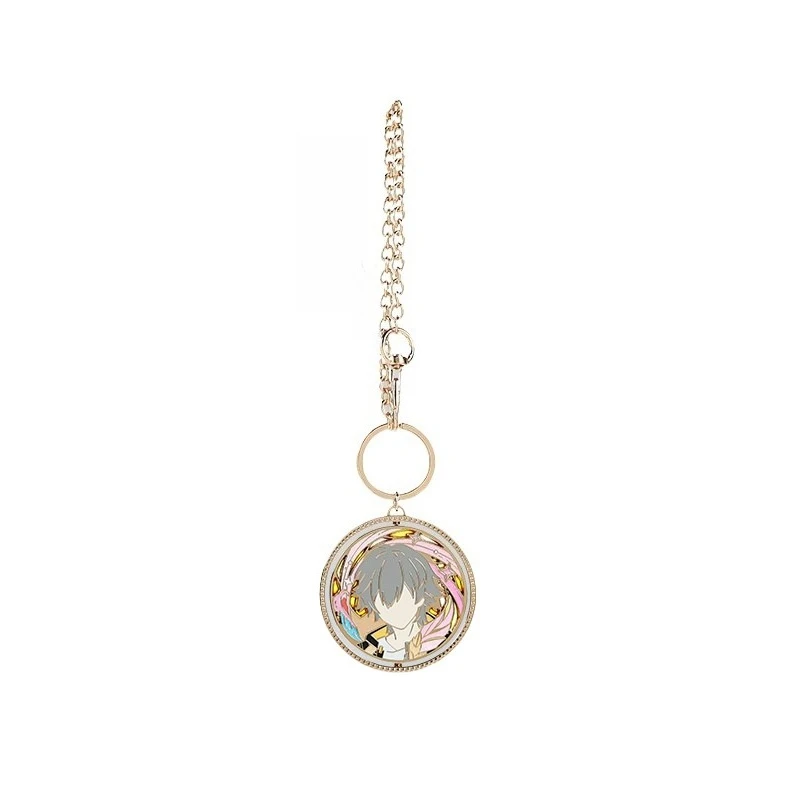 In stock [Official]Trailblazer Rotating Badge Game Honkai Star Rail Double Sided Caelus Metal Pendant Keychain Cospaly Gifts