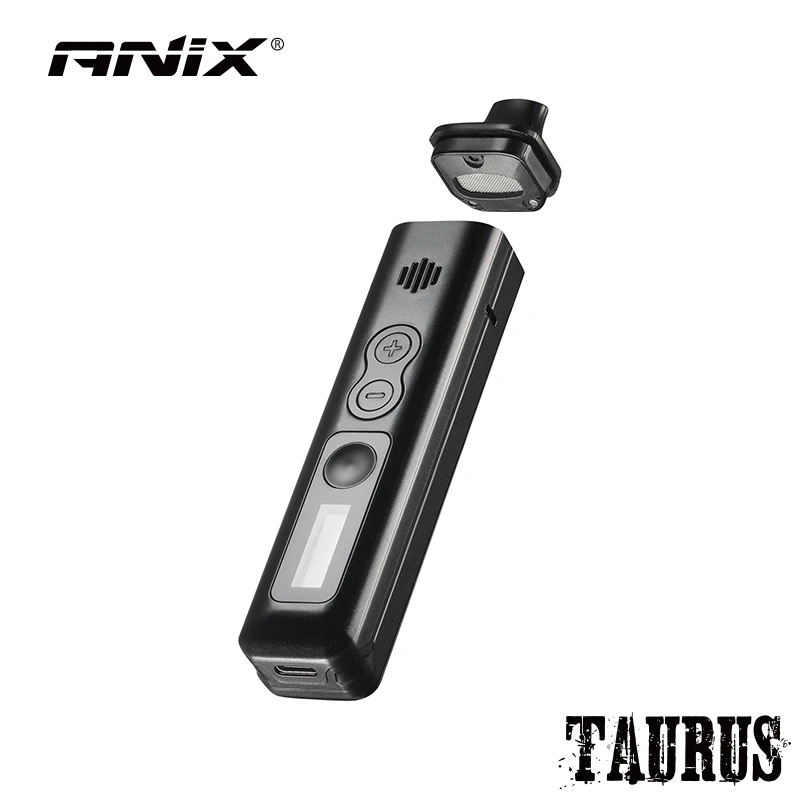 Originale Anix TAURUS Stream Kit vaporizzatore per erbe secche 1300mAh a base di erbe camera in ceramica schermo LCD controllo della temperatura Kit penna Vape