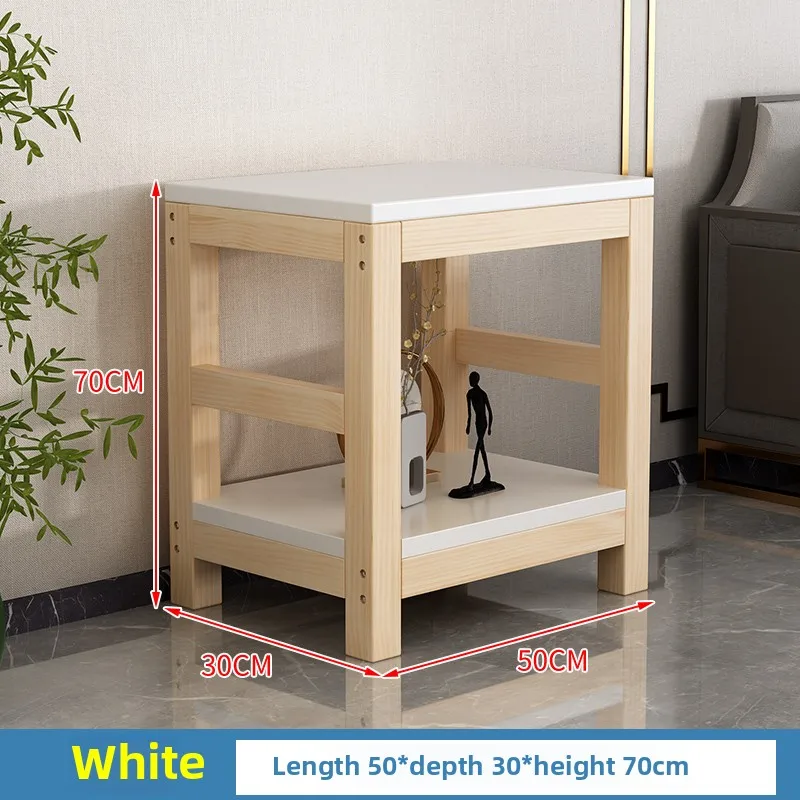 Solid wood fish tank shelf base