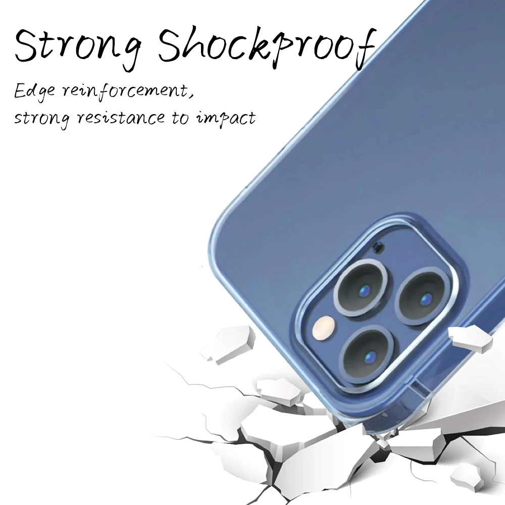 Weiche TPU-Silikonhülle für iPhone 16 15 14 13 12 Mini 11 Pro XS Max X XR SE 2022 2020 7 8 6 6S Plus 5 5S Ultradünne, klare Abdeckung – Detail 2
