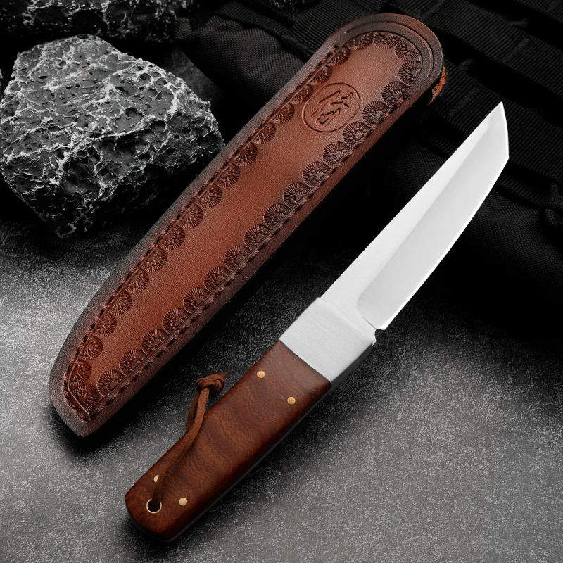 m390outdoor hunting knife high hardness outdoor knife fixed blade military rescue knife Bowie knives gift for men