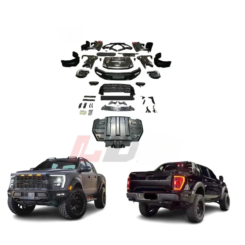 

High Quality for F-ord Ranger 11-19 Upgr to F150 raptor 2025 Newest Style Bodykit Car Auto Parts Hood Fender Headlight Bumper
