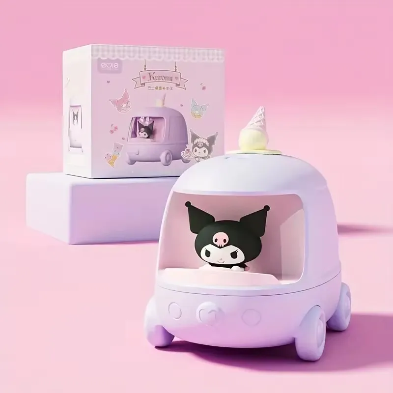 Hellokitty Cinnamoroll Cute Bus Styling Humidifier 260ml Cold Mist Humidifier With Soft Night Light And Hydrating Mini Humidifie