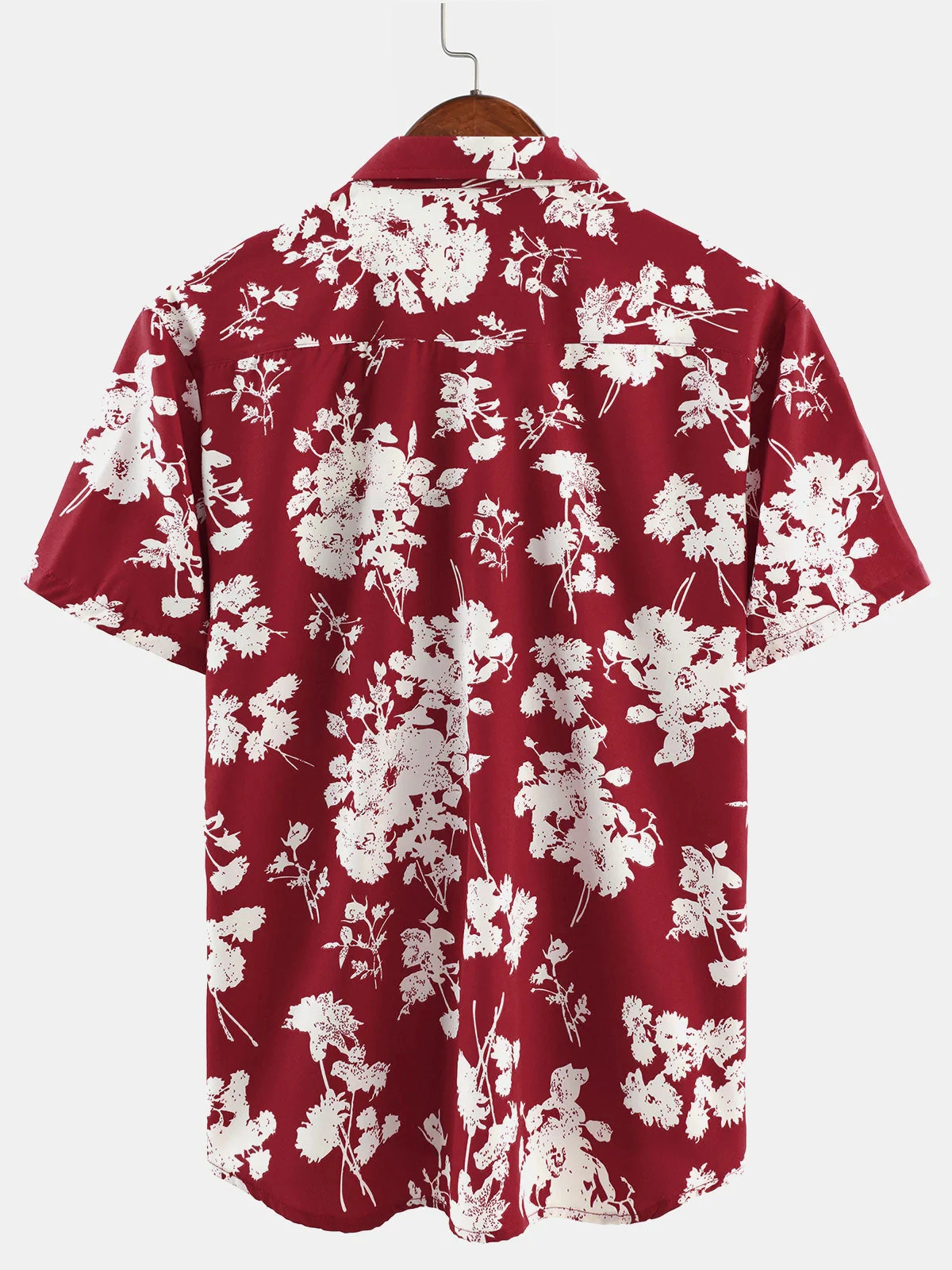 Mens Casual Floral Summer Holiday Short Sleeve Button Down Shirt Hawaiian Shirt Summer Spring Lapel Button Down