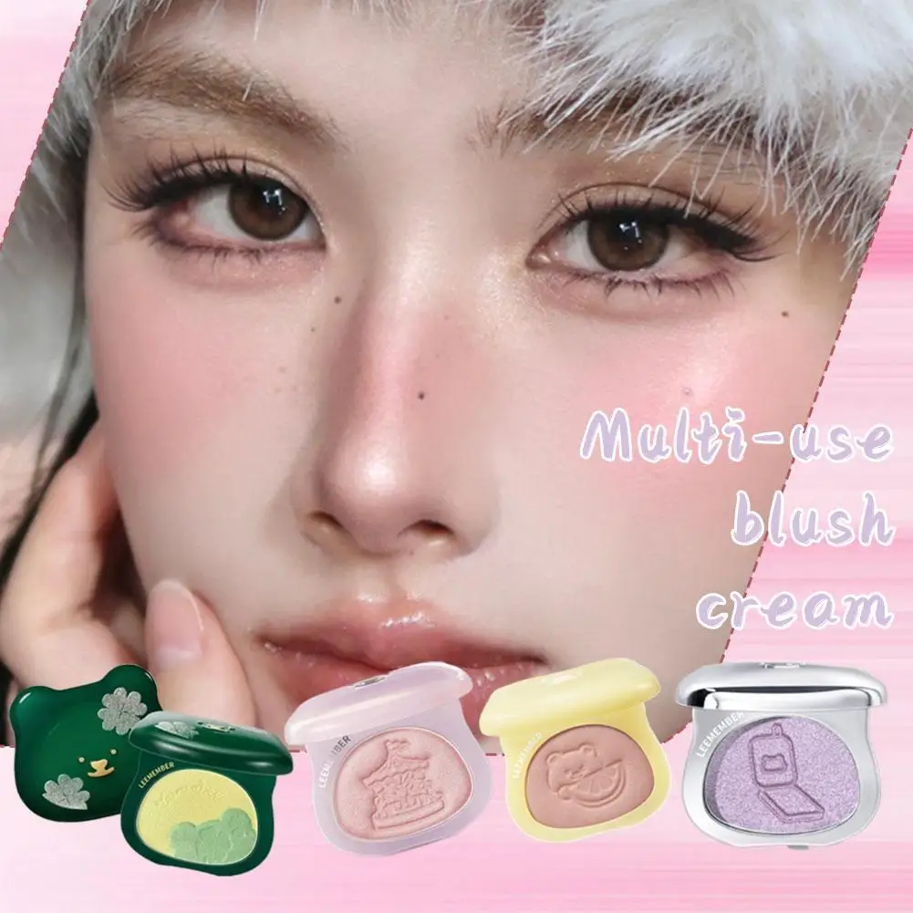 LEEMEMBER Dreamcore Series Multi-Purpose Creme Sombra Highlighter Glitter Brightening Pó Contorno Paleta