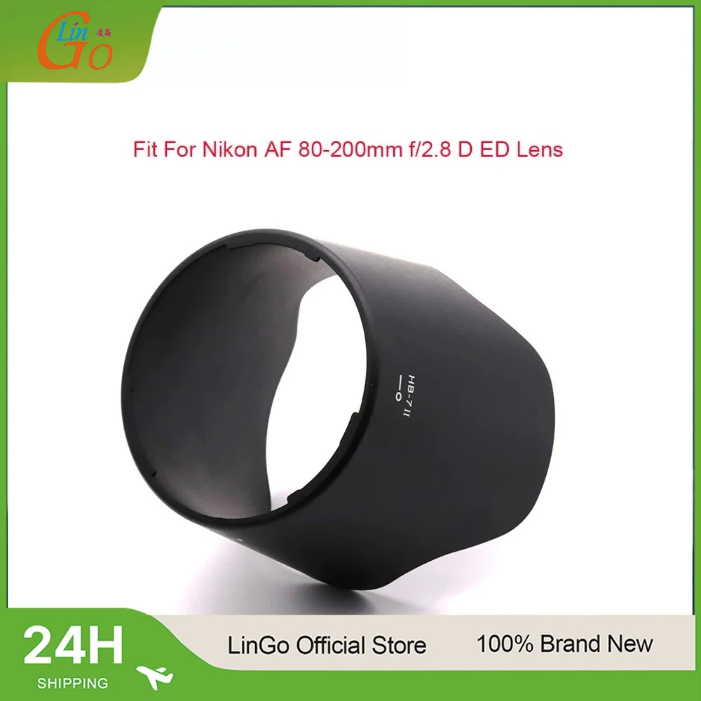 LinGo HB-7 II Lens Hoods For Nikon AF 80-200mm f/2.8 Bayonet Mount Camera Lenses Hood