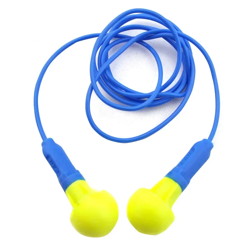 Soft Foam Corded Ear Plugs Hearing Protection Noise Reduction Earplugs Reusable