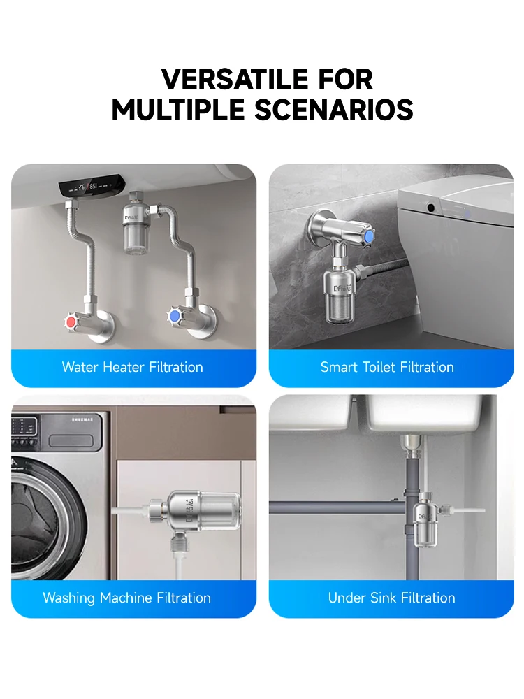 سخان المياه غسالة قبل تصفية 316 الفولاذ المقاوم للصدأ تصفية شاشة دش ومرحاض المنزلية تنقية مياه الصنبور