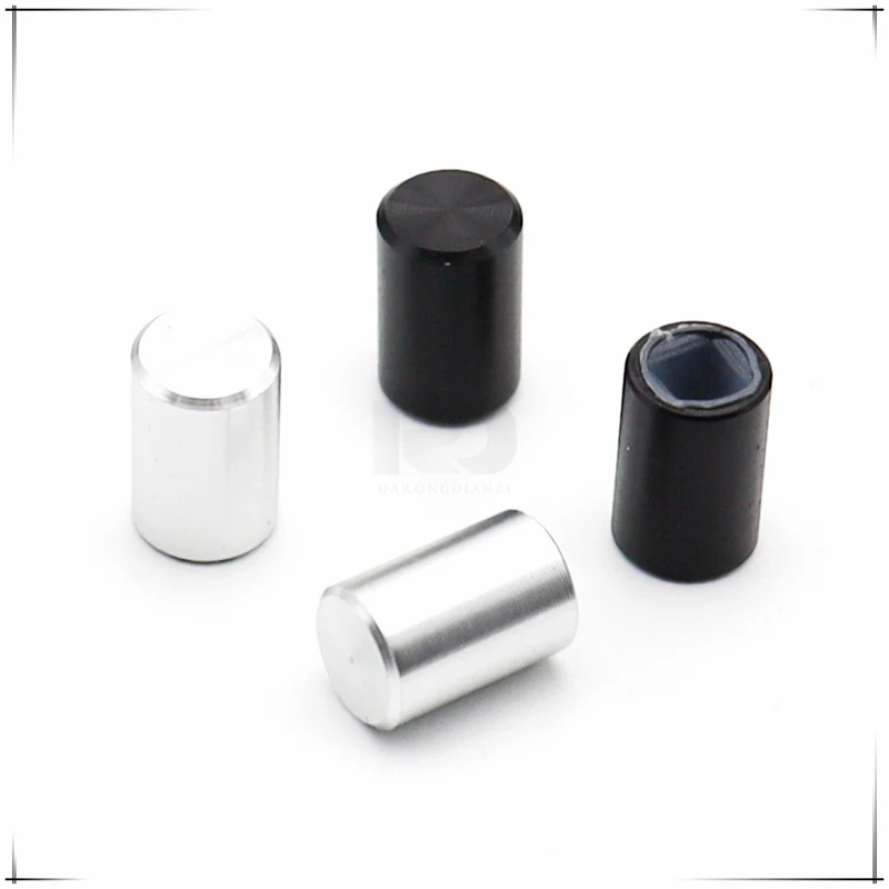 5PCS 7×10mm Aluminum alloy knob cap Tact Switch cap Power switch cap 6 * 6 series switch cap square hole 3.2*3.2MM