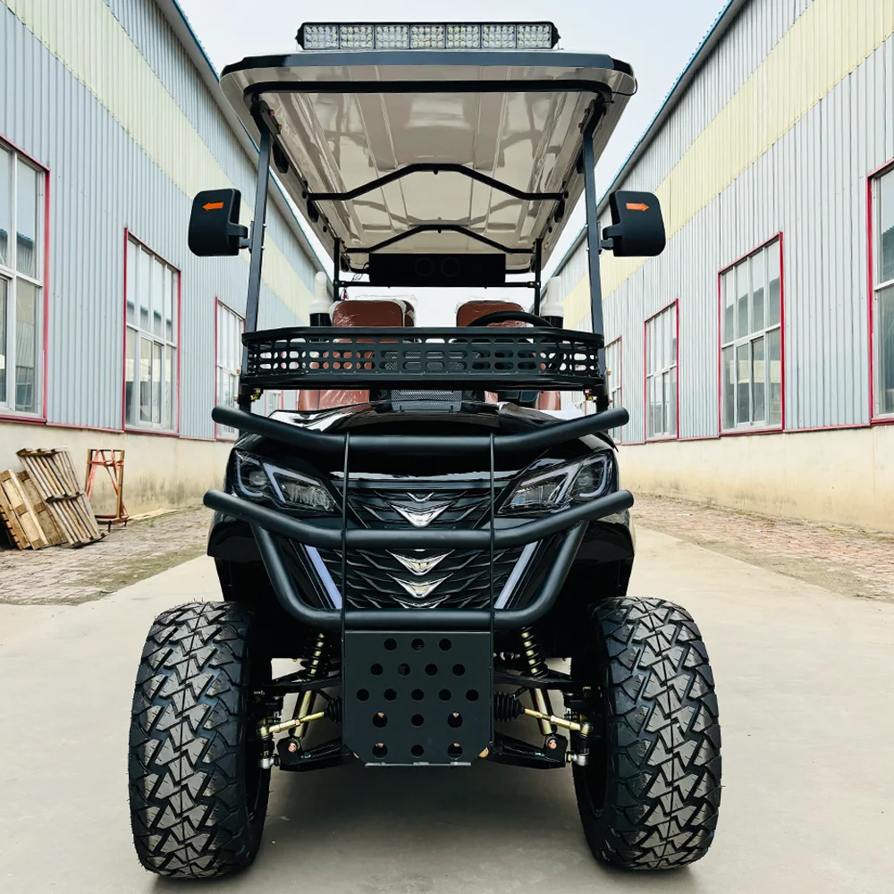 2024 MMC Newest 4+2 6 Seater Electric Carts Utility Vehicle Off Road Buggy for Sale 4000w 5000w Golf Carts Electric