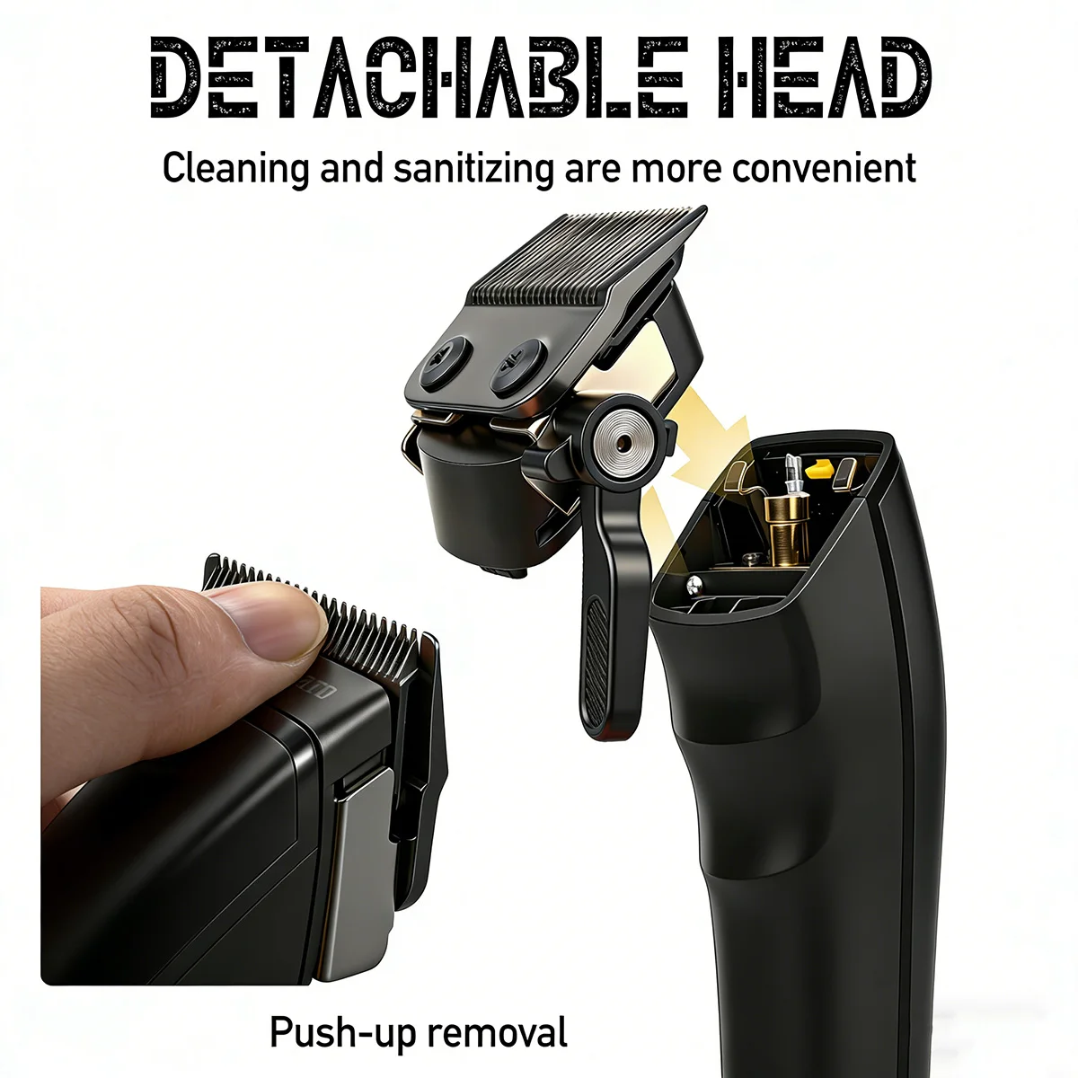 New BRDCLIP PRO Electric Hair Clipper Hair Trimmer Set Outer Rotor BLDC 6000-8000RPM Barber  Shop DLC Blade with Charge Dock view 4