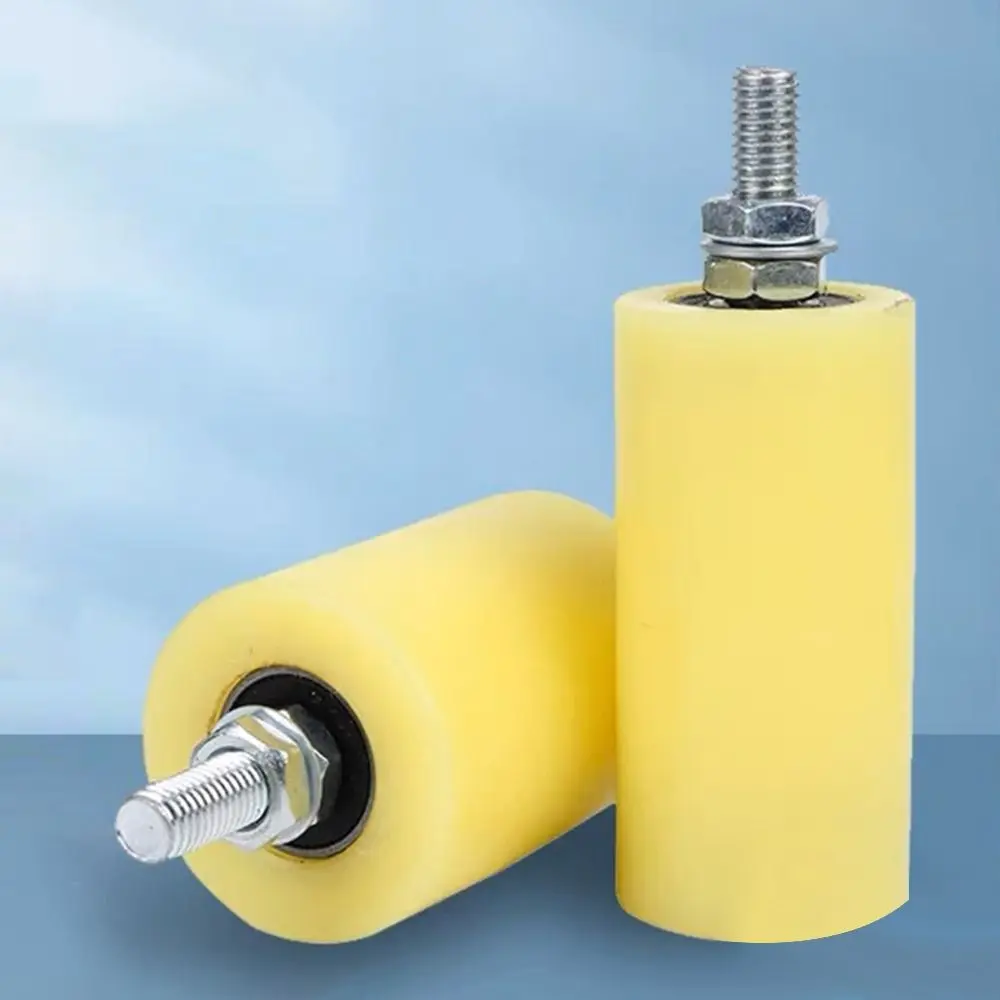 New Nylon Slide Gate Guide Roller Plastic Double Bearing Gate Assembly Support Thickened Bearing Guiding Wheels Sliding Gate