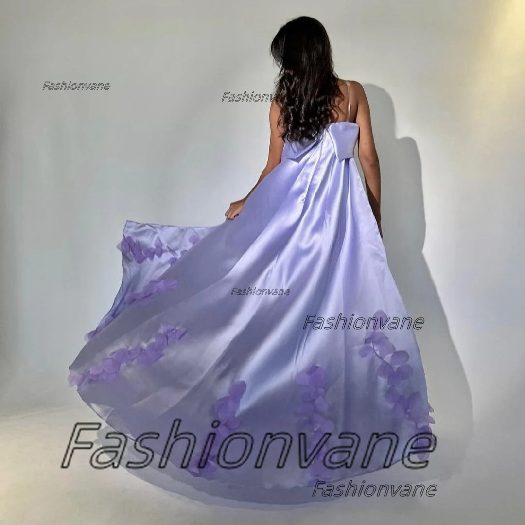 Fashionvane Formal Occasion Women Wear Mermaid Prom Dresses with 3D-Appliques Evening Party Strapless Long Train Vestidos De