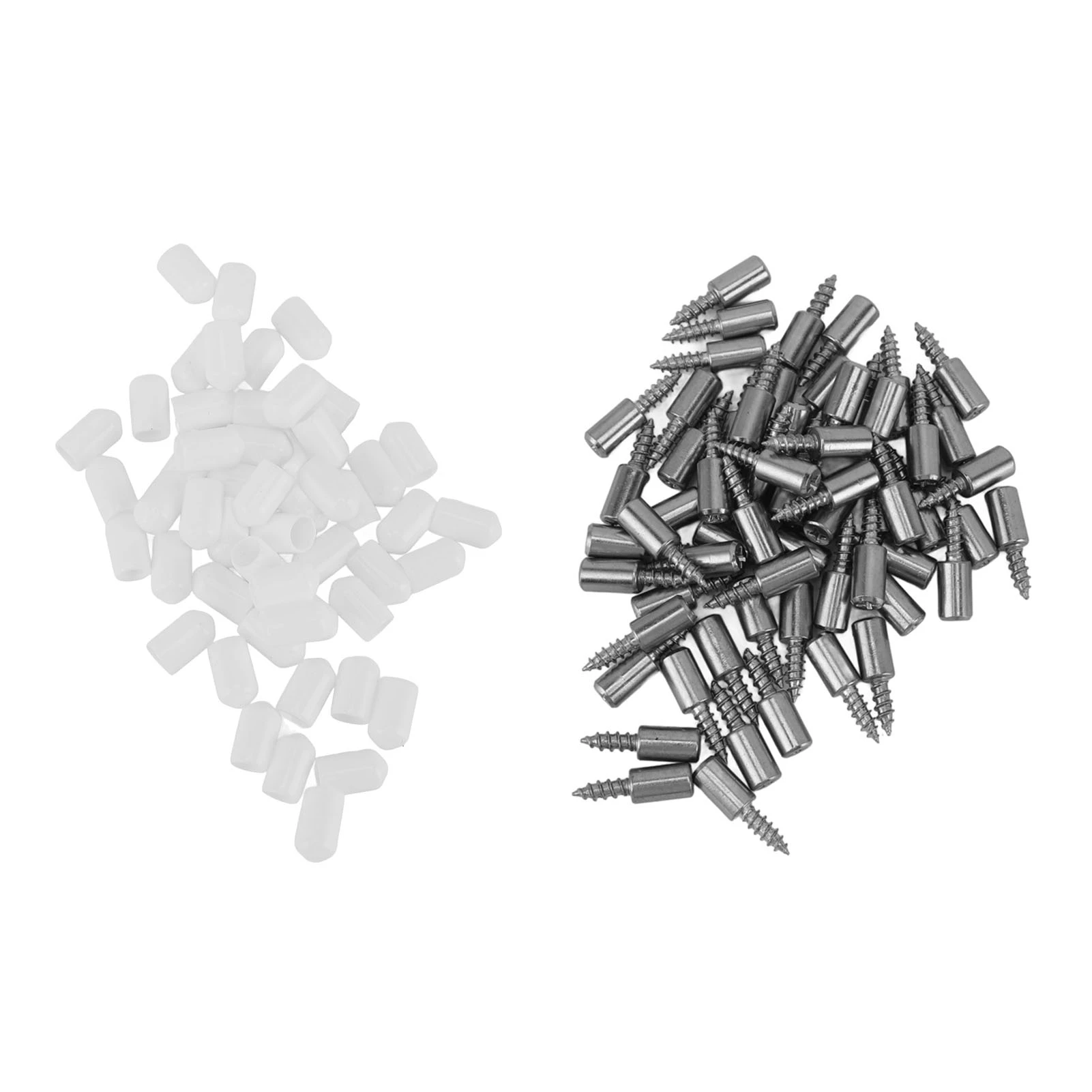 100 PCS Self Tapping Screws Laminate Support with Non Slip Sleeve Stable Support Cold Rolled Steel Self Drilling Screws for Meta