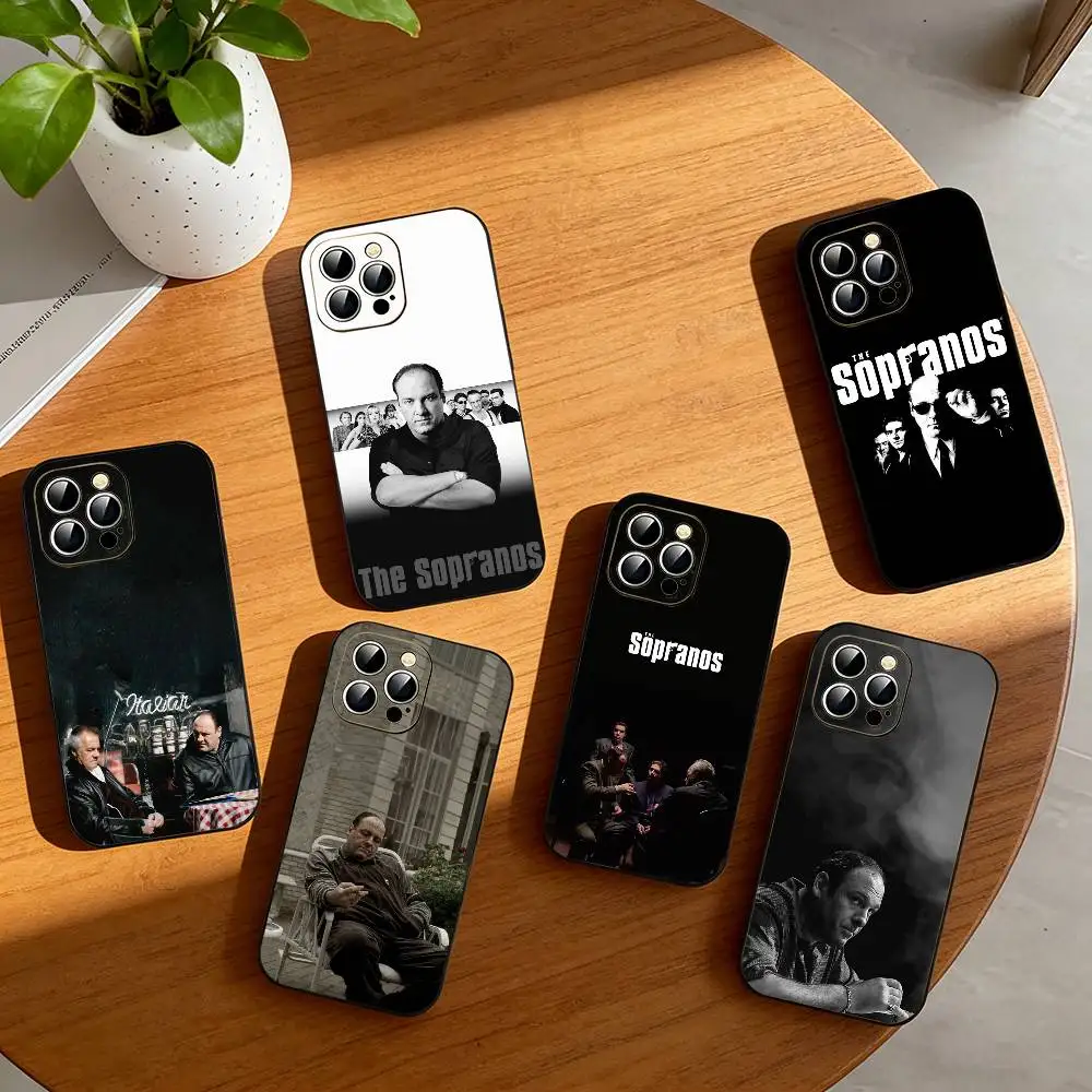 

The-e S-sopranos Phone Case For iPhone 17, 16,15,14,13,12,11 Plus,Pro Max, Others Soft Black Cover