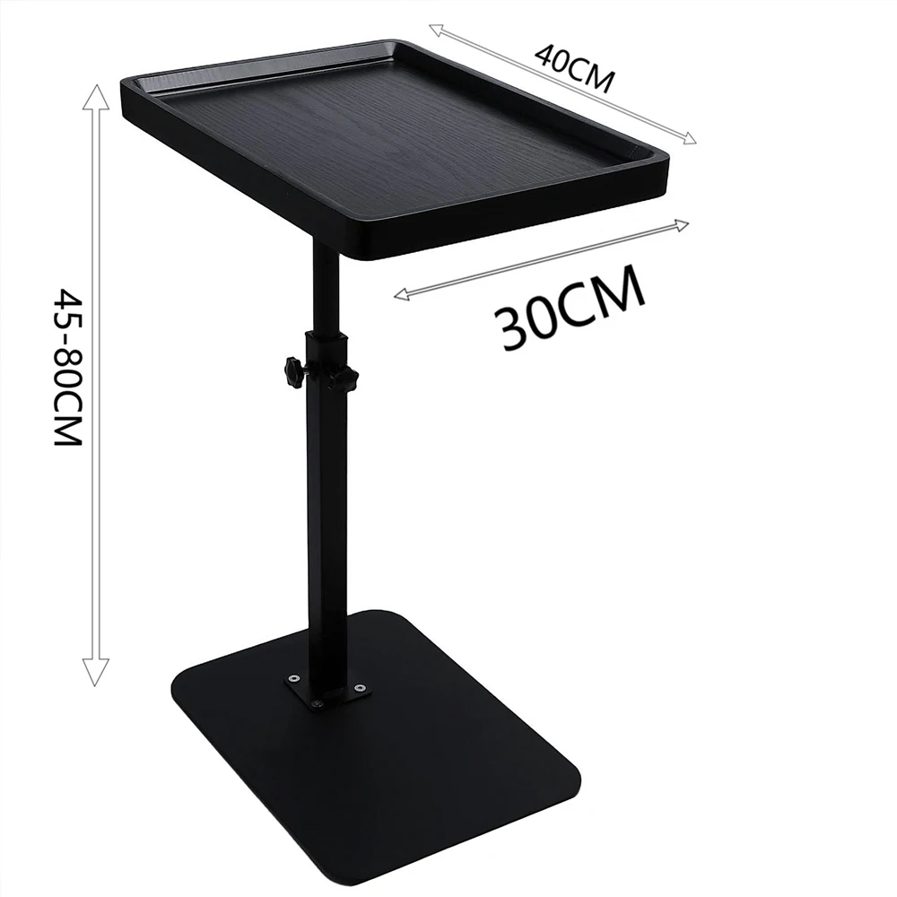 Adjustable Laptop Desk Medical Bed Food Tray Table Rolling Cart Overbed Bedside Table 360° Rotatable Sofa Tray Table Home Office