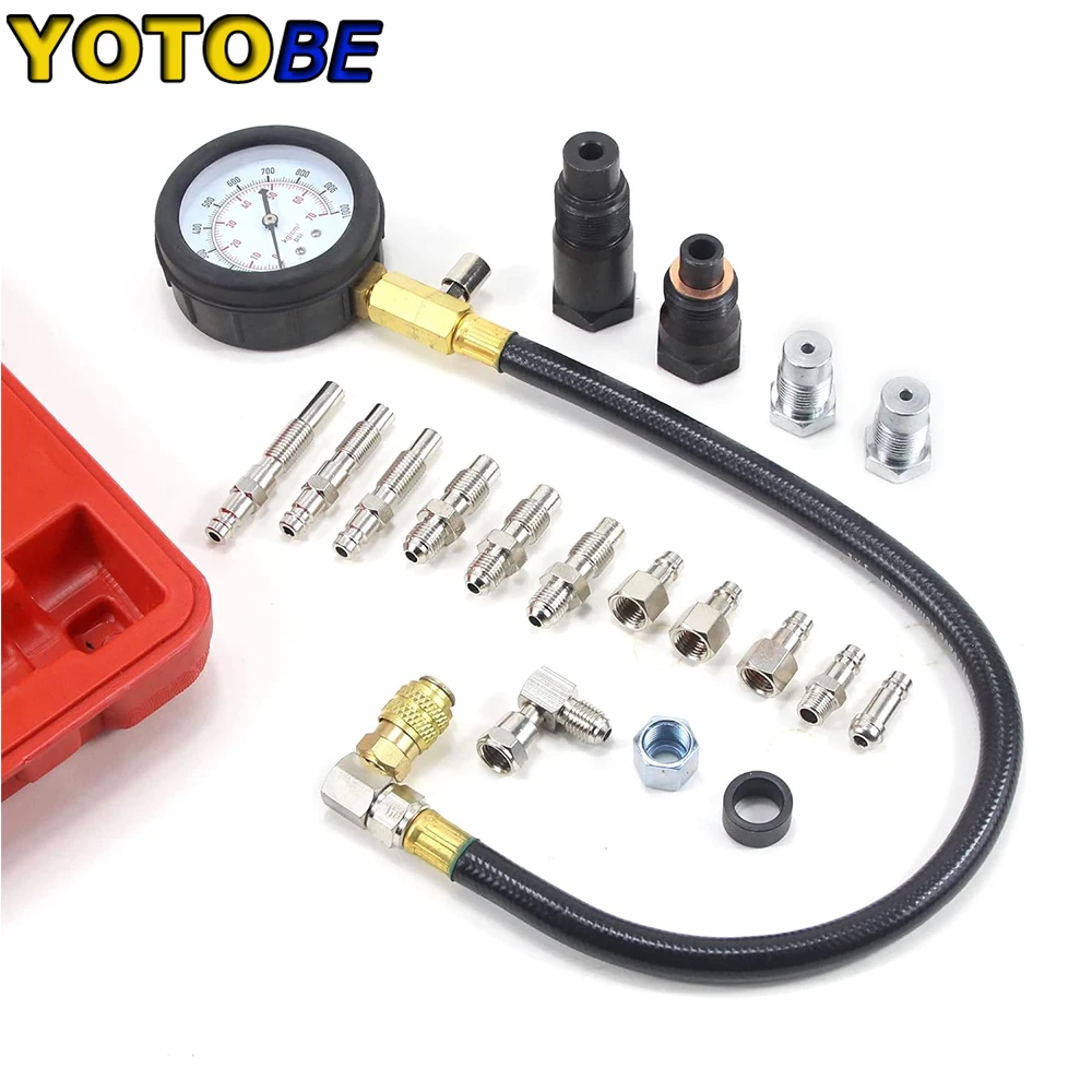 TU-15A Diesel Engine Compression Tester Tool Kit Cylinder Pressure Gauge 0~1000PSI