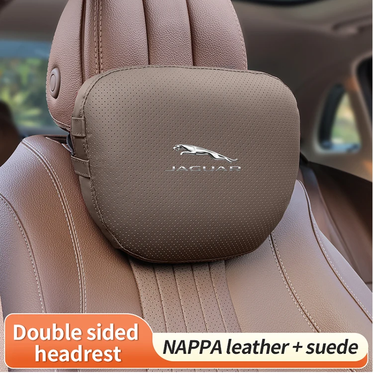 Car Headrest Neck Support Lumbar Rest Cushion Neck Pillow For Jaguar E-PACE F-PACE F-TYPE XE XF XJR XFR XJ XEL XFL Accessories