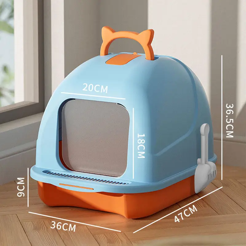

Plastic cat Litter Box Closed Automatically Extra Large Hiding cat Litter Box Training Castle Areneros Para Gatos Pet Products