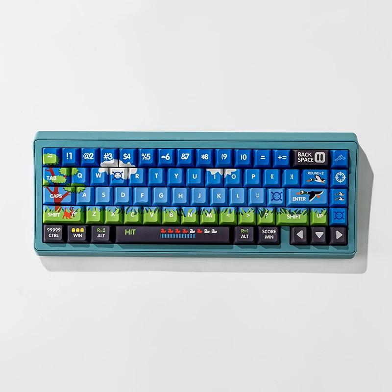 

Механические колпачки для клавиш Duck PBT, пятисторонняя сублимация, оригинальные, высокоиндивидуальные, непрозрачные колпачки для клавиш