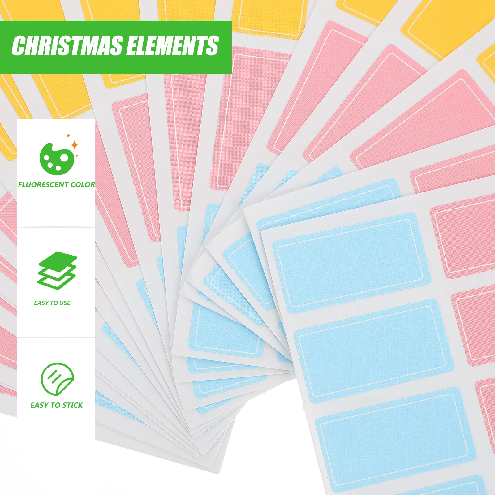 40 Sheets Self Adhesive Waterproof Classification Stickers Paper Label Marking Tool for Office Organization
