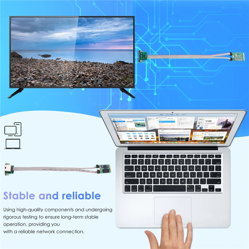 Superior-Gigabit RJ45 M.2 A+E KEY Network Card, 5Gbps With RTL8126 For Diskless PXE Boot, Ideal For Win10/8/7 Gamers