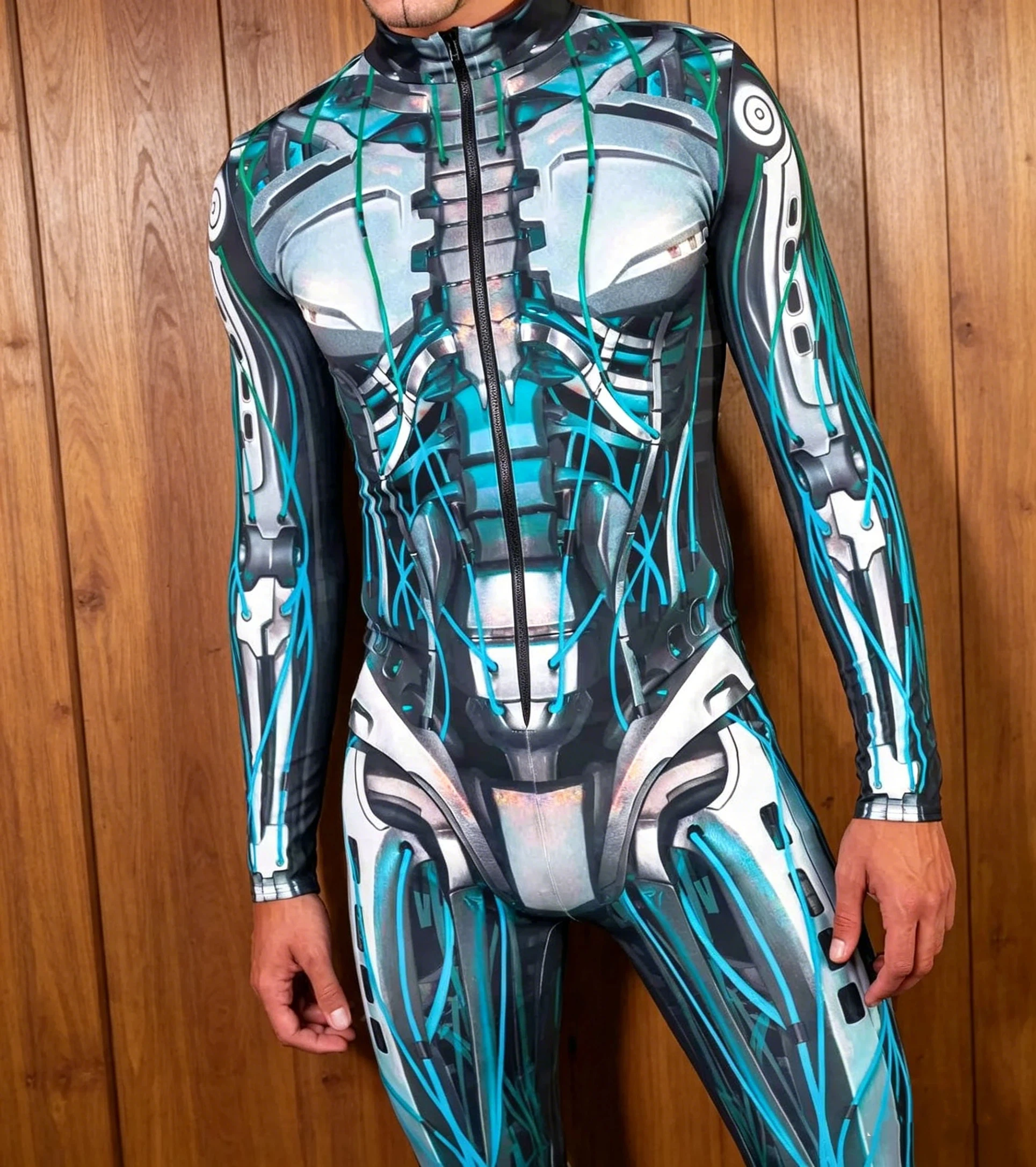 

2026 3D Digital Printing Adult Cosplay Jumpsuit Casual Unisex Zip Zentai Jumpsuit Cosplay Clothing Jumpsuit Party Costume
