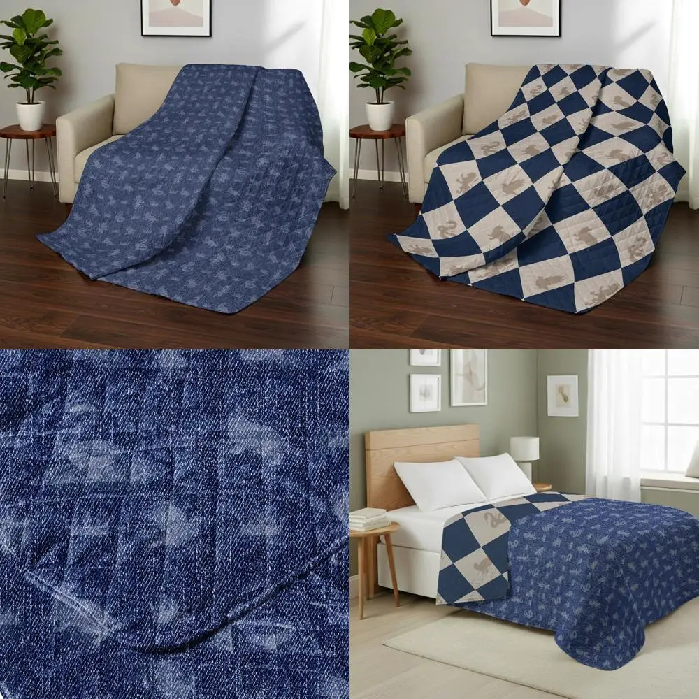 

Мягкий стеганый плед для детей и взрослых, подходит для кровати или дивана, 60 x 90 см.