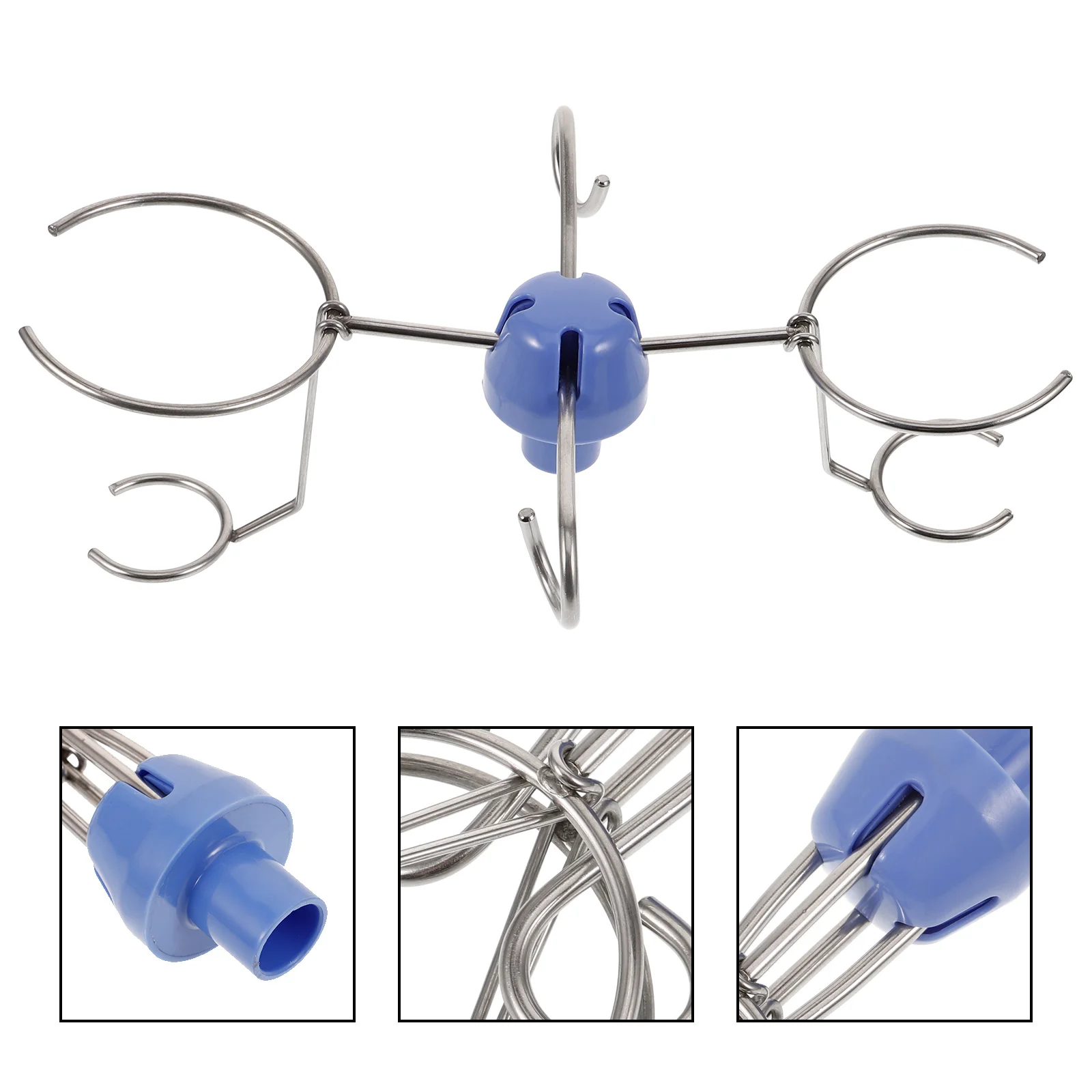 

Clinic Infusion Stand Hook Stainless Steel Iv Pole Hanger Strong Plastic Material Stable Support Multiple Bags Easy Installation