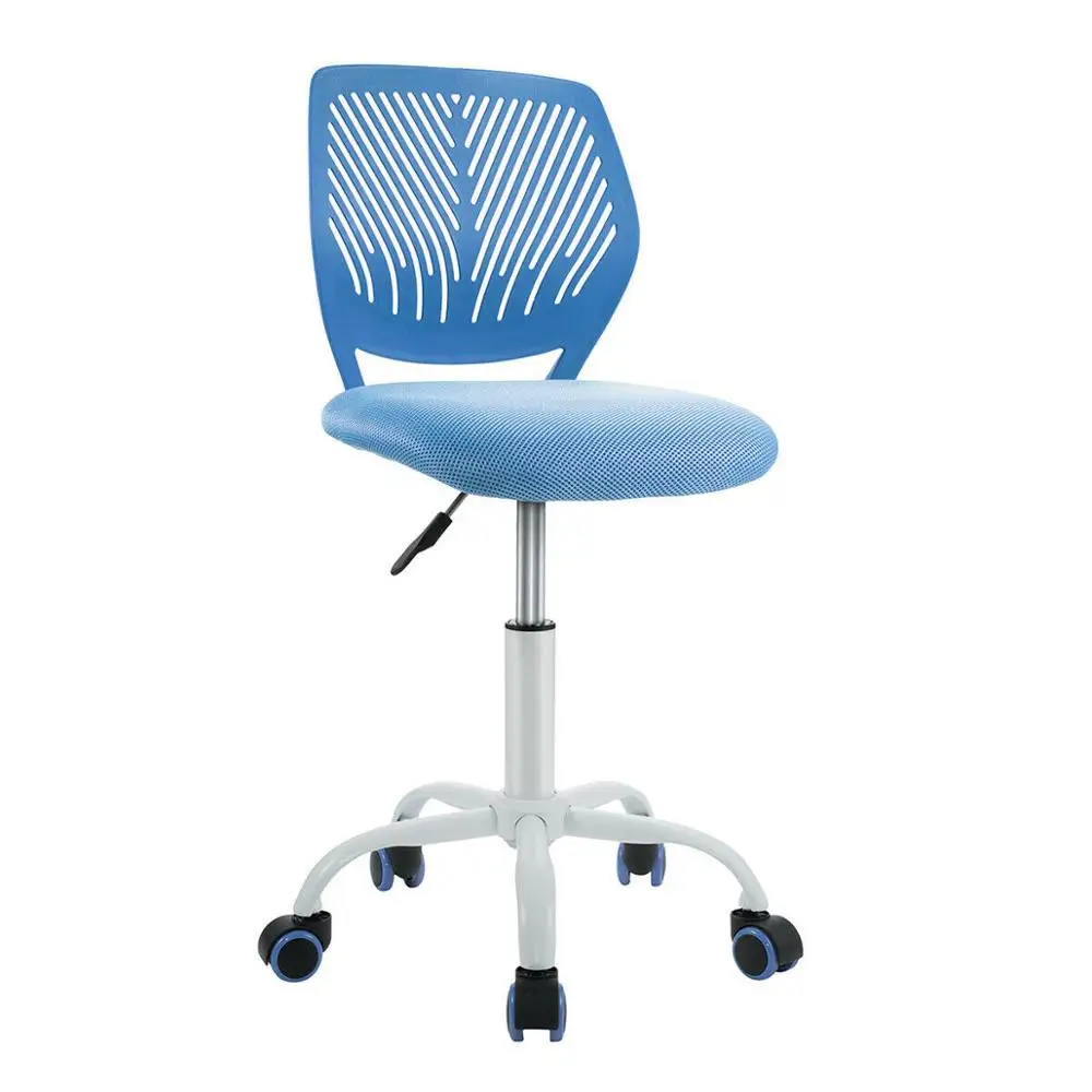 

Office Task Desk Armless Chair Adjustable Mid Back Swivel Study Chair