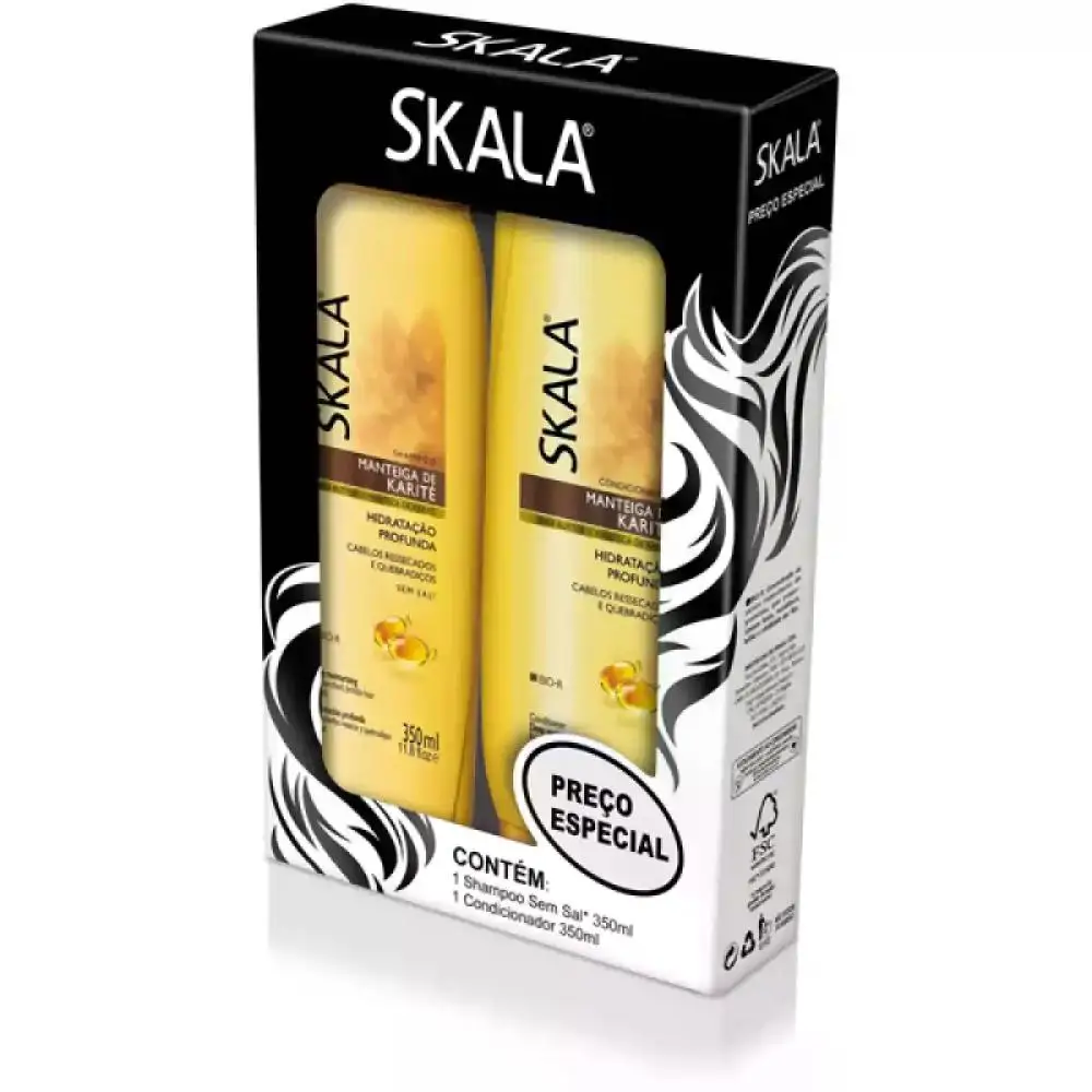 Shampoo + Conditioner Karite 650Ml Skala