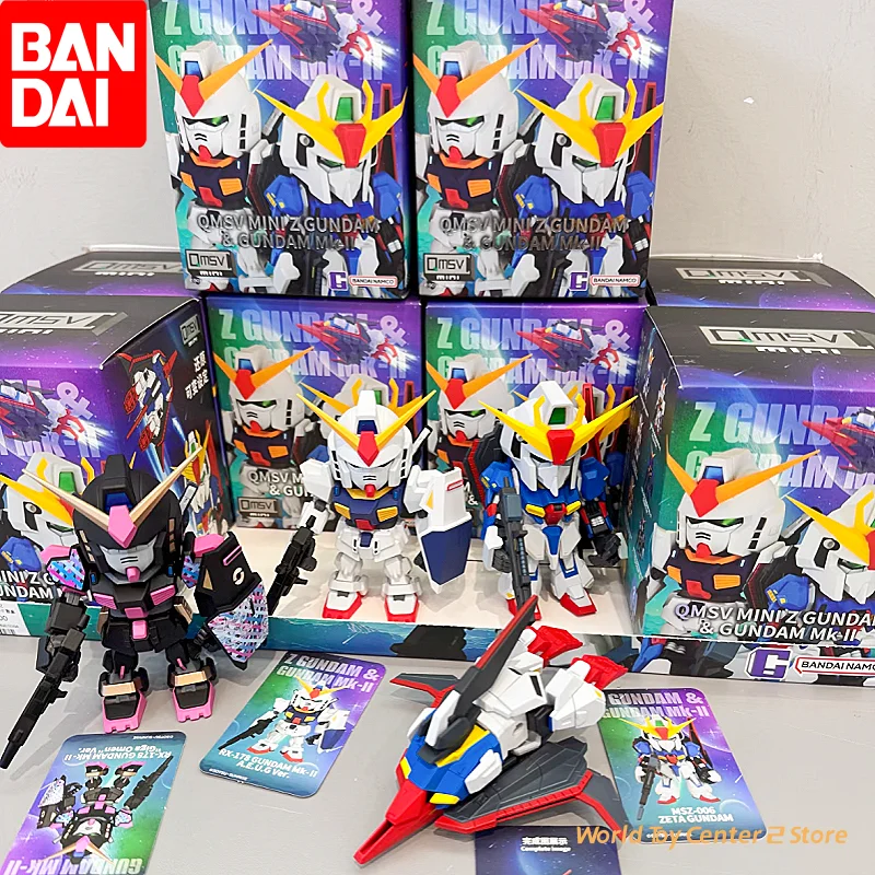 Original Bandai QMSV Mini Z Gundam & Gundam Mk-II Series Z Gundam